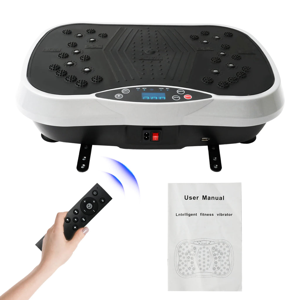 Vibration Plate Exercise Machine Fat-Burning Home Fitness Fat Slinger Shaping Whole Body Workout Portable Fitness Equipment