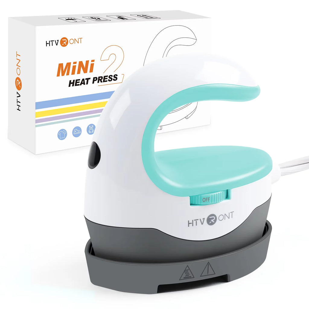 2nd Gen Portable MINI Heat Press Machine DIY Auto Easy Heating Transfer Iron On HTV for Clothes Bags Shoes Hat T-shirts