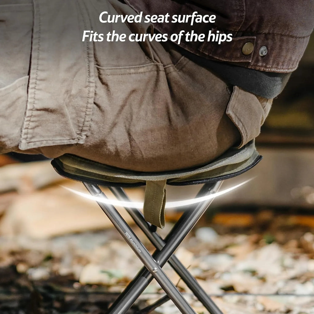 Naturehike Foldable Collapsible Backpack Portable Seat Stool Lightweight Mini Easy Carry Outdoor Travel Fishing Stool Picnic Stool