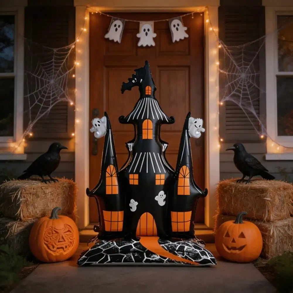 Halloween Haunted Castle Foil Balloon, 59"