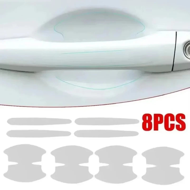 Clear Car Door Handle Protector Stickers, 8 Pack