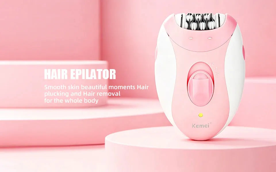 Women Epilator Electric Hair Removal Facial Hair Remover Underarms Rechargeable Body Lady Bikini Legs Arms Armpit