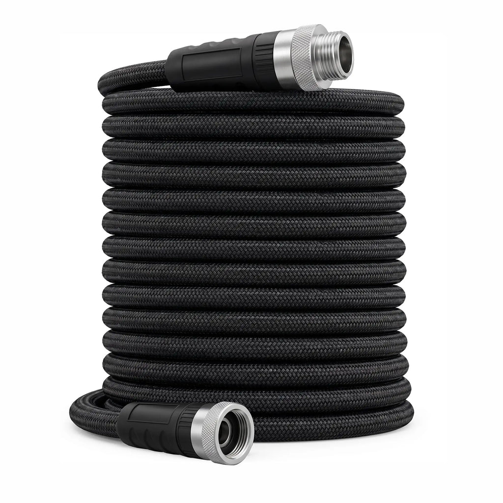 25/50/75/100 FT Non-Expandable Garden Hose, Lightweight Water Hose With TPE Inner Tube, Anti-Kink Braided Hose For Car Wash Yard Patio