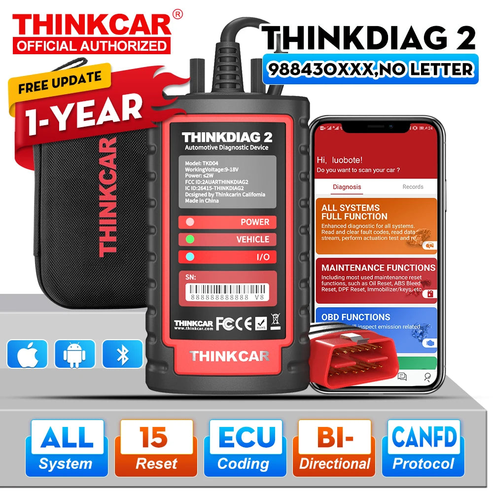 THINKCAR ThinkDiag 2 OBD2 Diagnostic Tool