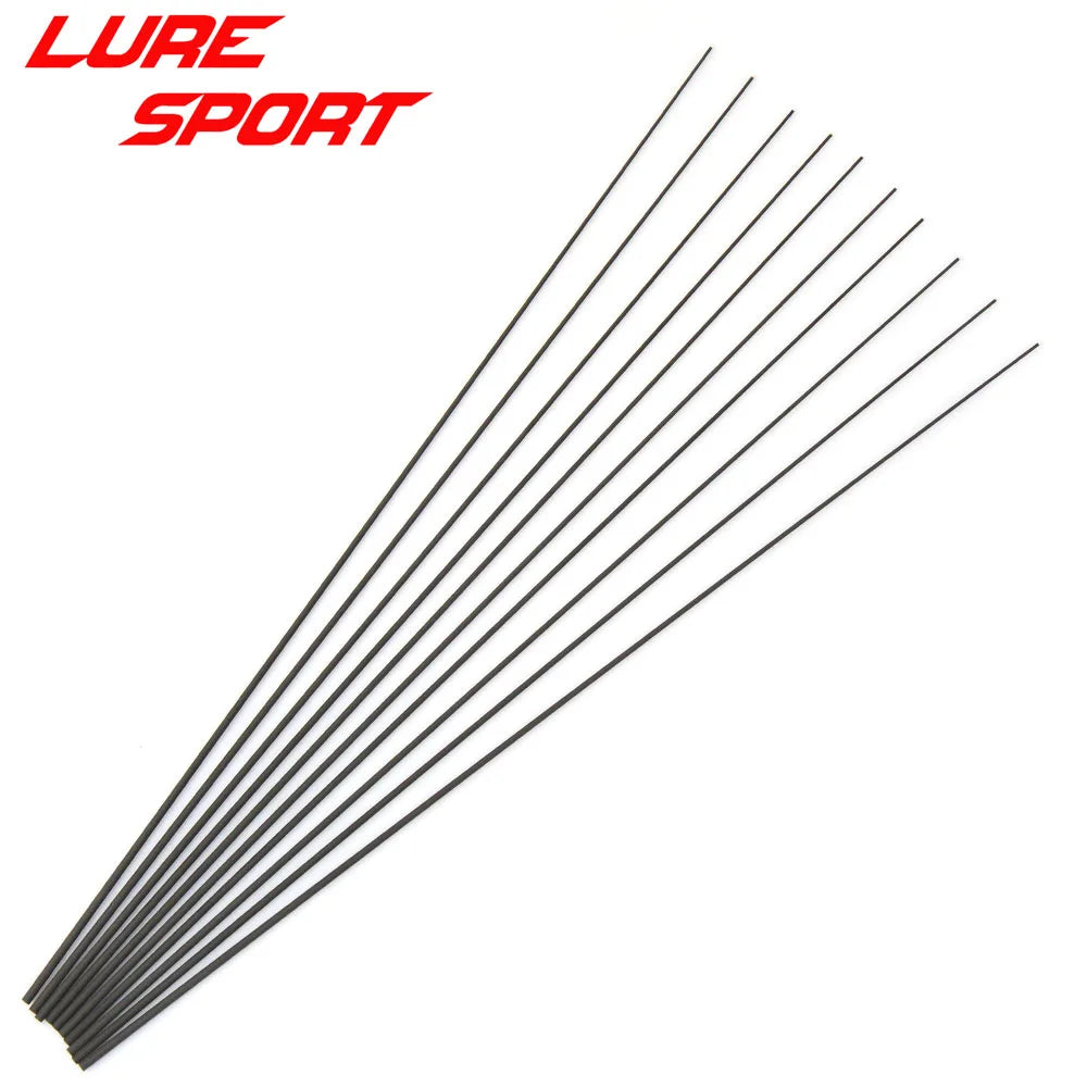 LureSport 5pcs 10pcs 32cm Solid Carbon Rod Tip Blank No Paint Rod Building Components Fishing Pole Repair DIY Accessories