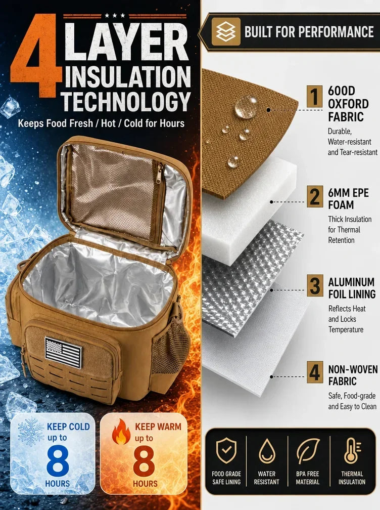 13L Insulated Cooler Lunch Bag