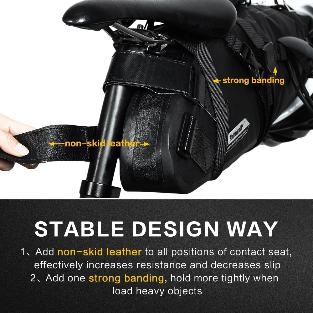 Bicycle Bag 5L-13L Full Waterproof Road Mountain Bike Cycling Rear Rack Bag Luggage Pannier Bike Saddle Accessories