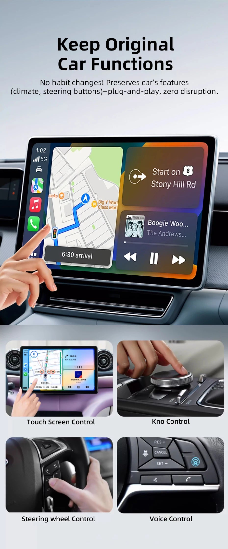 Vyvylabs Wireless CarPlay Adapter for iPhone
