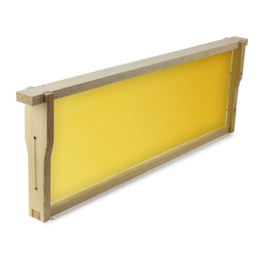 30-Pack Beeswax Foundation Sheets Natural Beeswax Hive Foundations Beekeeper's Starter Kit 7.68x16.34" Beekeeping Sheets for Increased Honey Production