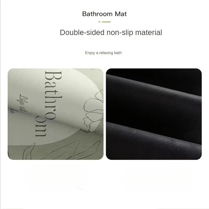 Diatomaceous Earth Quick-Dry Bath Mat, Non-Slip