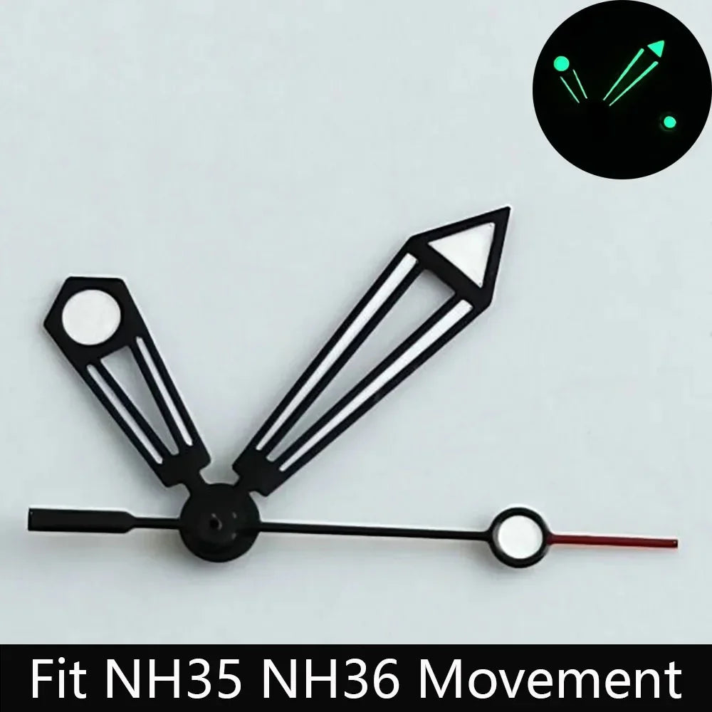 High Quality Watch Pointer Green/Blue-Green Glow Suitable for N H35/NH36 Sports Watch Pointer Watch Accessories