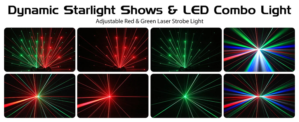 Fieryzeal 2PCS 30W RGBW 192LED Stage Light 3 Heads Airship Projector Lamp DMX512 Patterns Stage Effect Light for DJ Disco Party