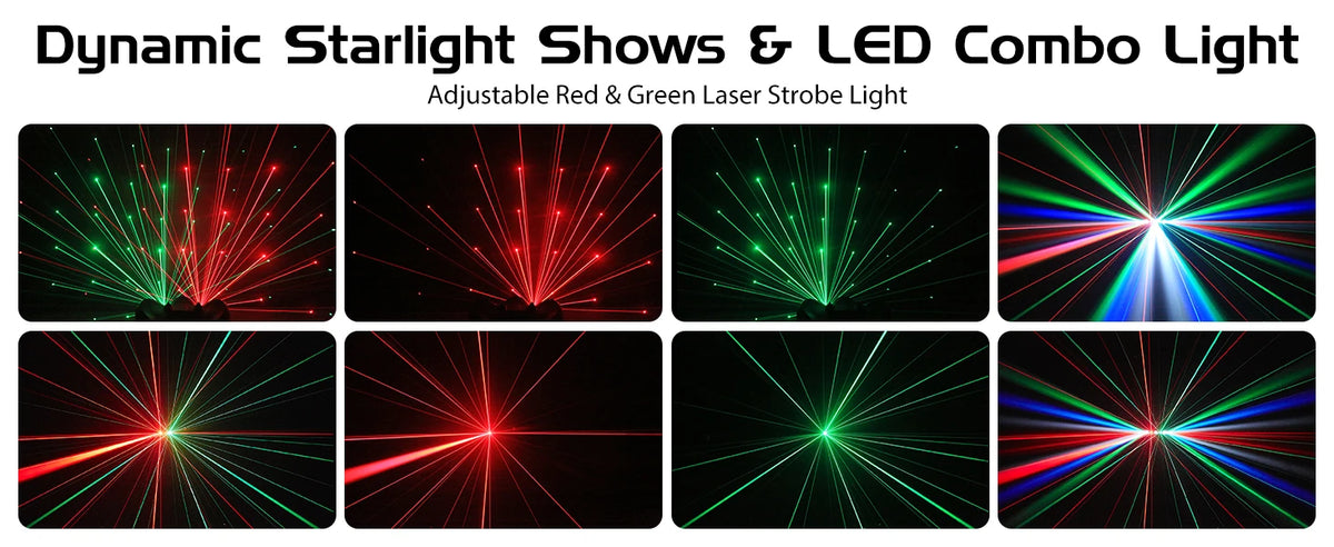 Fieryzeal 2PCS 30W RGBW 192LED Stage Light 3 Heads Airship Projector Lamp DMX512 Patterns Stage Effect Light for DJ Disco Party