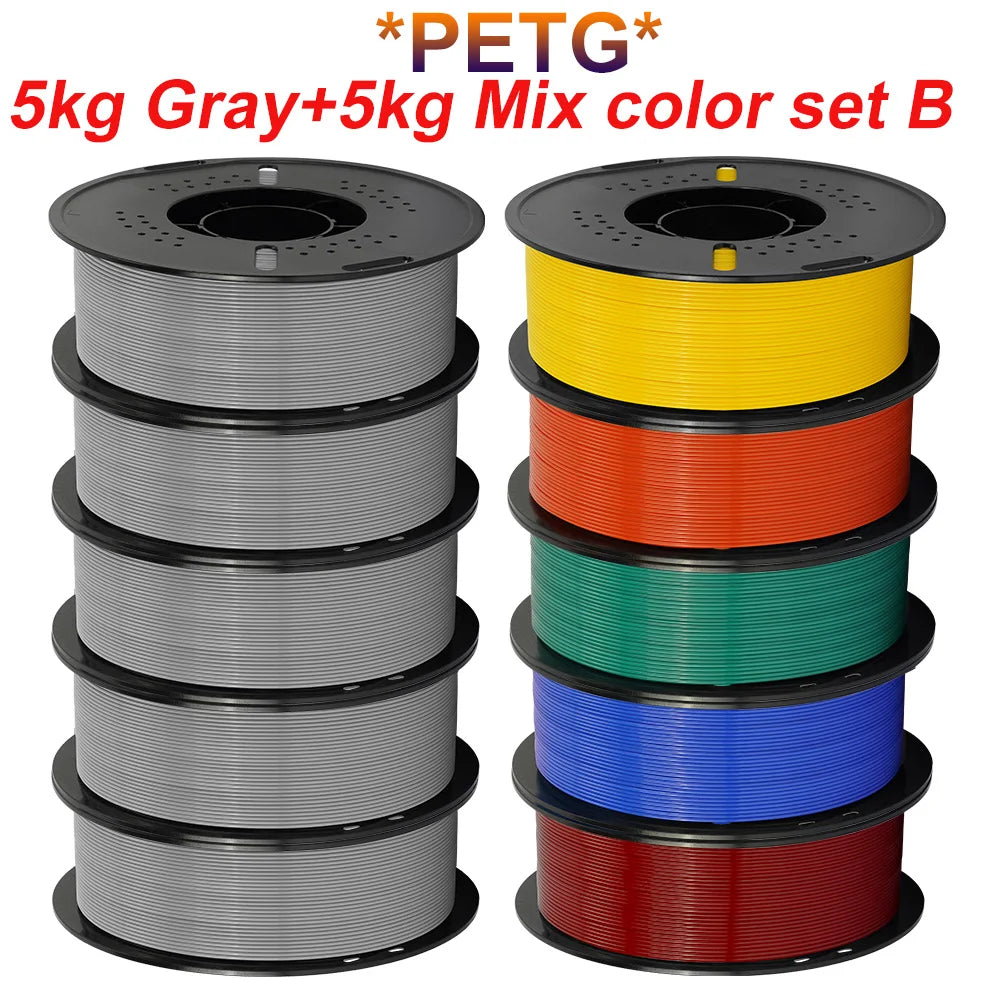 KINGROON PLA & PETG Filament Bundle, 10kg