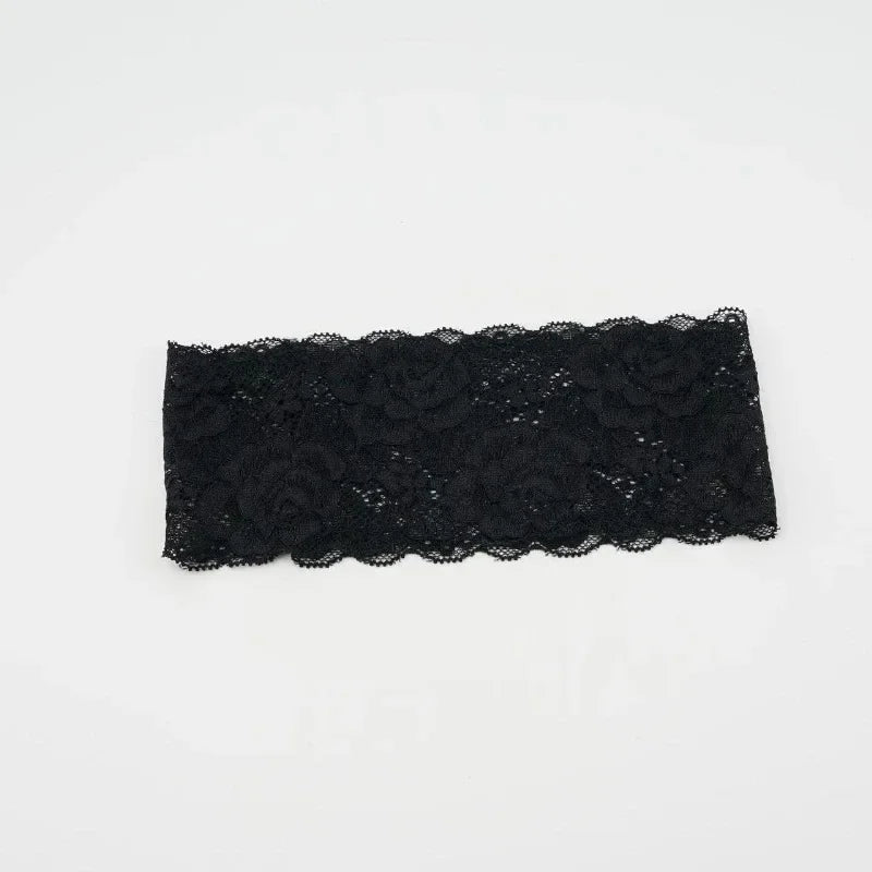Wide Lace Elastic Headband