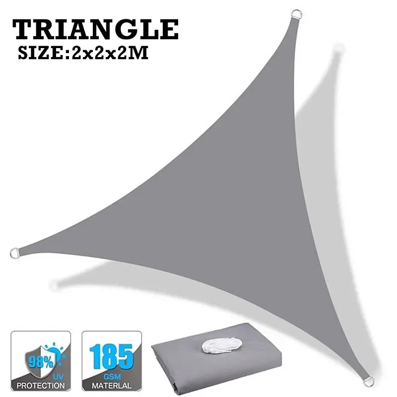 160GSM Waterproof Awning Sunshade Sun Shade Sail For Outdoor Garden Beach Camping Patio Pool Sun Canopy Tent Sun Shelter