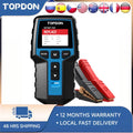 TOPDON BT200 Car Battery Tester, 12V/24V, 100-2000 CCA Load Tester | Battery and Alternator Tester for Cranking and Charging Systems, Auto Battery Analyzer for Cars, Trucks, SUVs, ATVs and Boats
