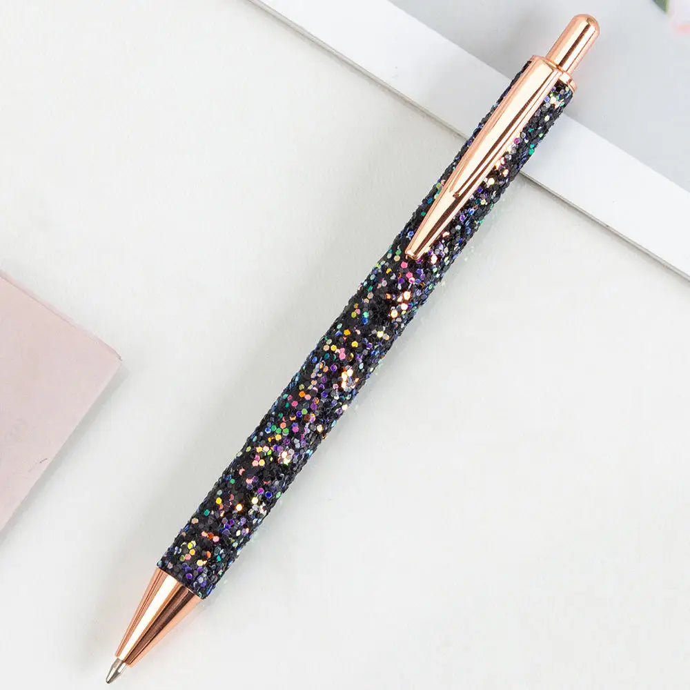 Classic Design Ballpoint Pens Commercial Metal Ballpoint Pen Luxury Portable  Rotating Automatic Ball Pen Exquisite Writing Tool