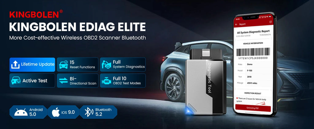 KINGBOLEN Ediag Elite Bi-Directional OBD2 Scanner
