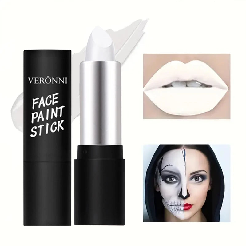 6 Colors Face Body Paint Stick Cream Eyeblack Tube Black Body Painting Blendable Sticks For Halloween Cosplay Joker Paint Makeup