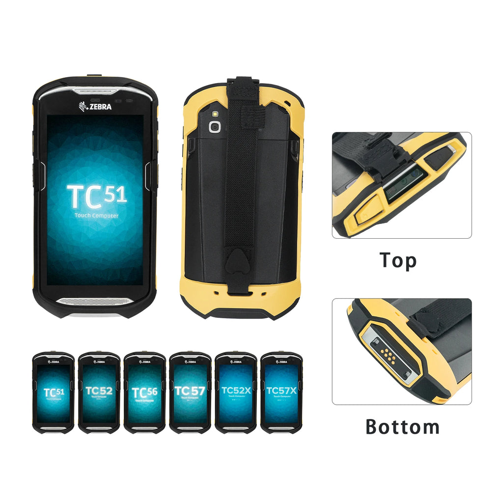 Multicolor Protective Cover Case with Handstrap Bumper Rugged Boot For Zebra TC51 TC52 TC56 TC57 SG-TC5X-EXO1-01