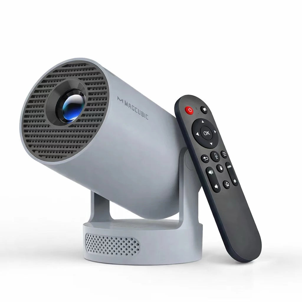 HY300 Pro + Projector 8K 720P With 5W Speaker Android 14 8000 Lumens WiFi 6 BT5.4 Outdoor Video Home Theater Projector
