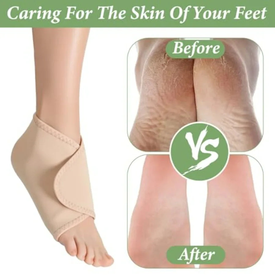 1PCS Cotton Pack Wrap Support with Ankle Brace Reusable Packs for Foot Care Elastic Ankle Compression Sleeve Foot Brace for Wom