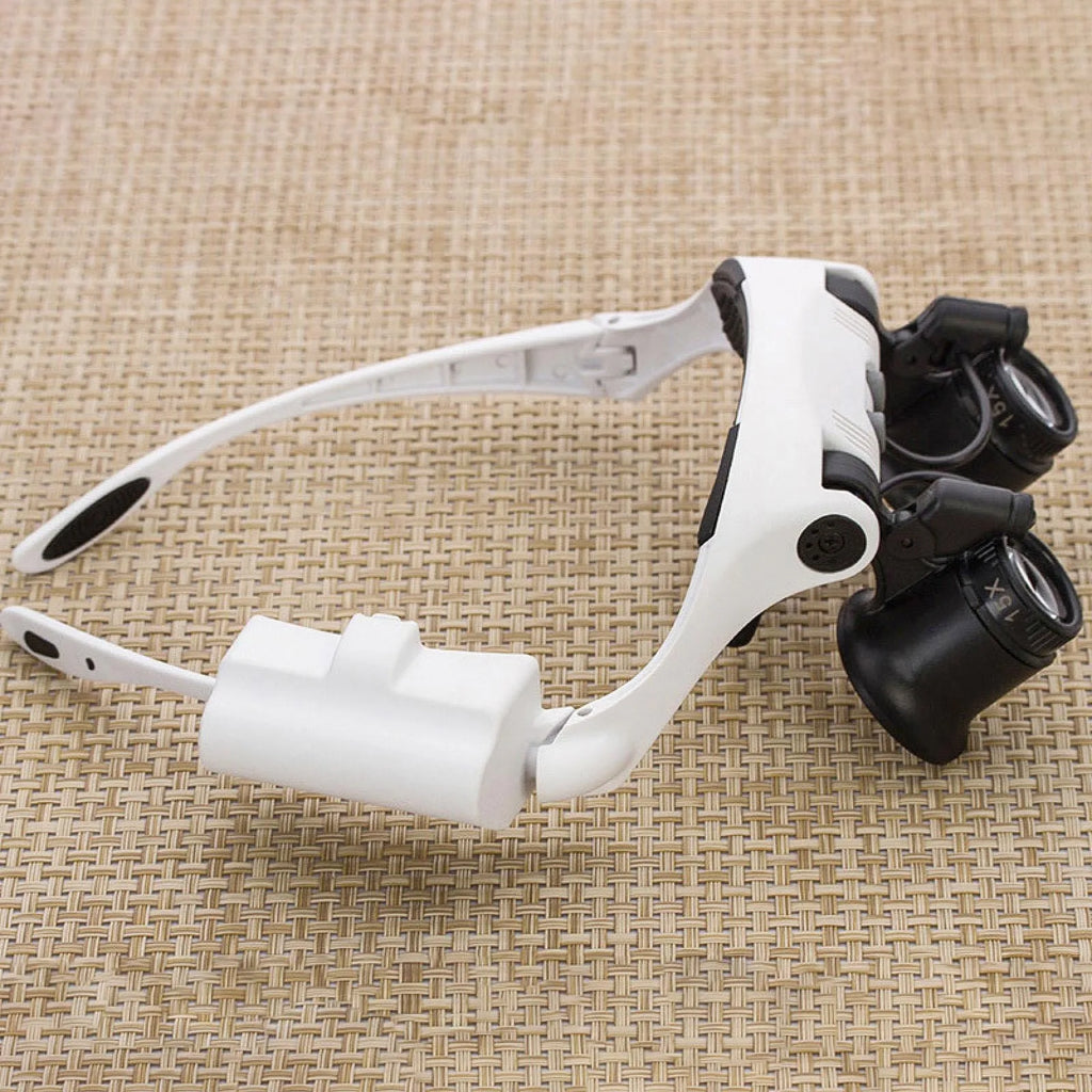 LED Jeweler's Loupe Magnifier, 10X to 25X