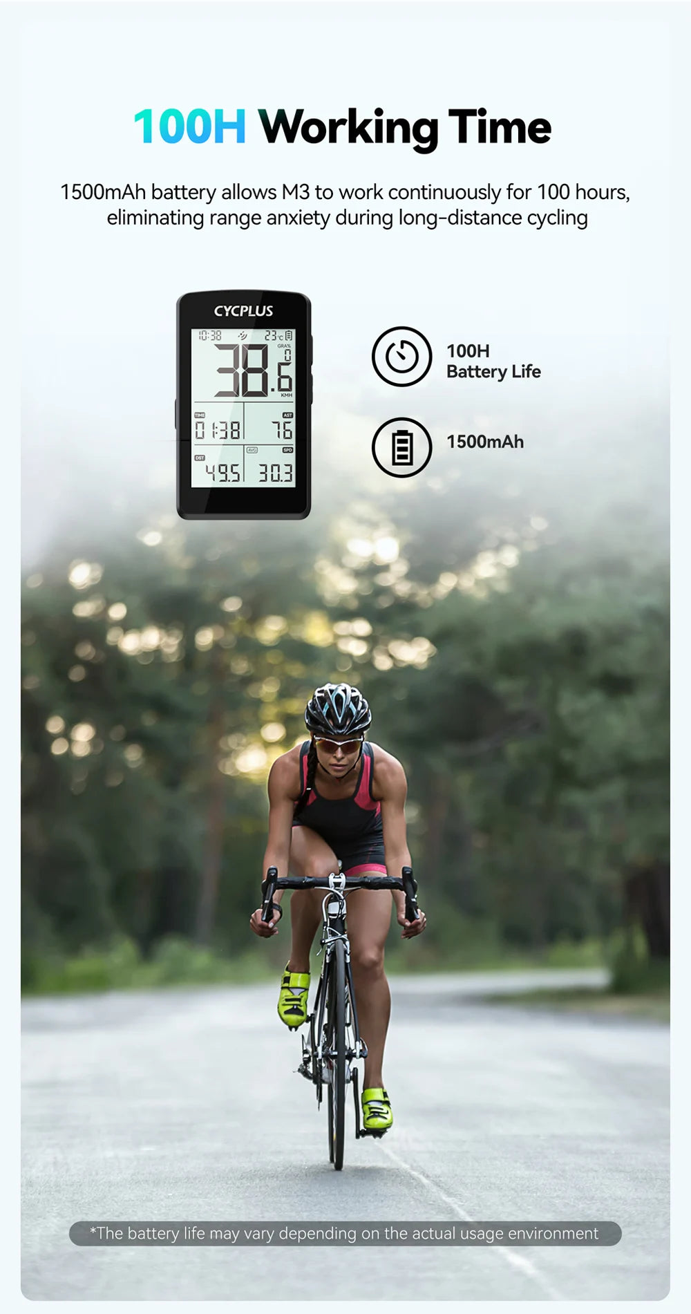 CYCPLUS M3 GPS Bike Computer
