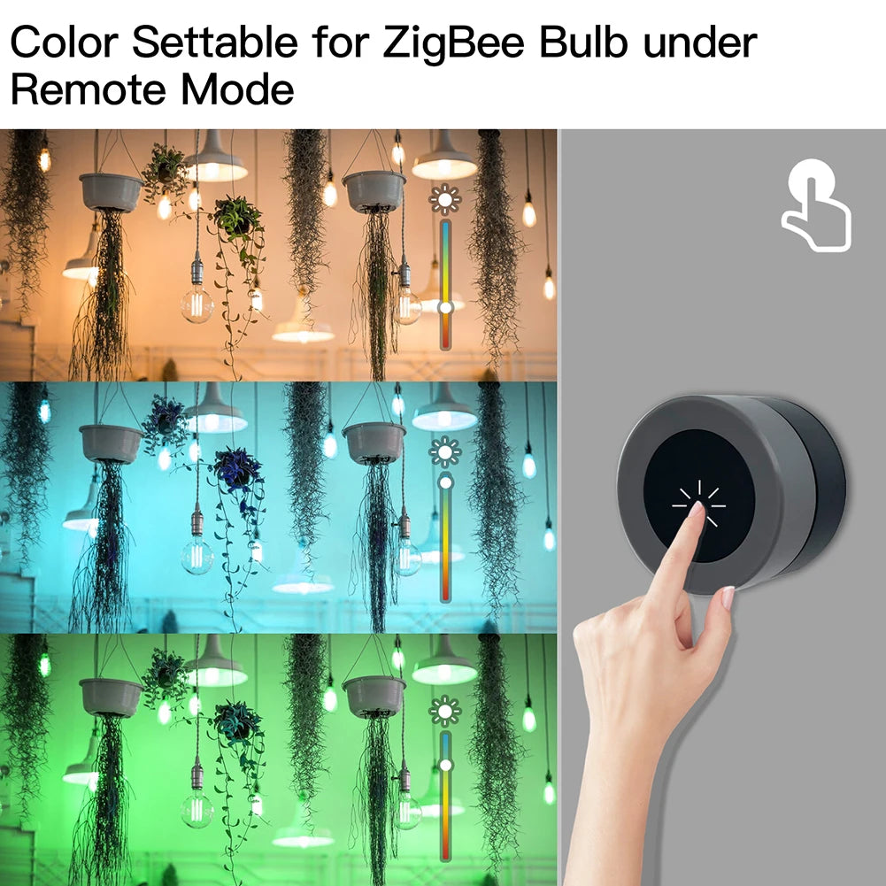 MOES Zigbee Smart Knob Switch, Wireless Scene Controller for Home Automation