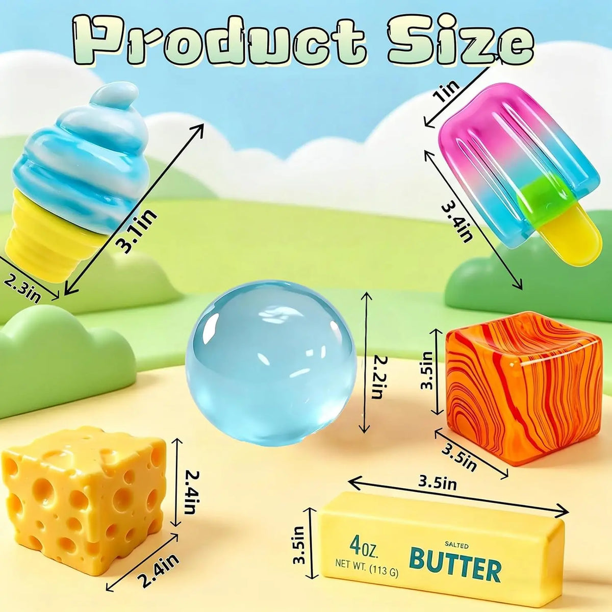 New Upgrade Soft Slow Rebound Squeeze Toy, Realistic Stick Fidget Toy, Sensory Stress Relief Toy, Novelty Decompression Gift for All Ages