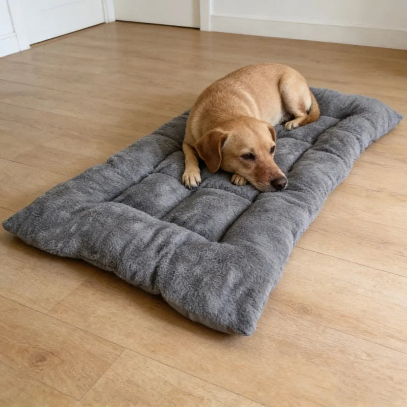 Plush Dog Bed Sofa, Thickened Soft Polyester Pet Mat for Small, Medium and Large Dogs and Crates