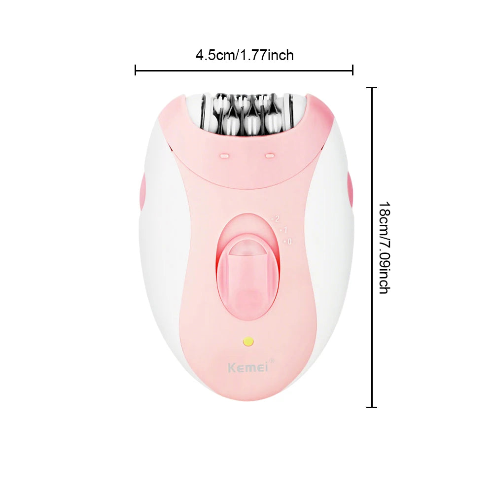 Women Epilator Electric Hair Removal Facial Hair Remover Underarms Rechargeable Body Lady Bikini Legs Arms Armpit