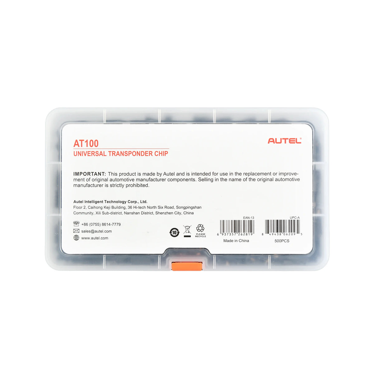 Autel AT100 Universal Super Transponder Chip Works with XP200 XP400 XP400PRO Compatible KM100 IM508S IM608 Key Programming Tools