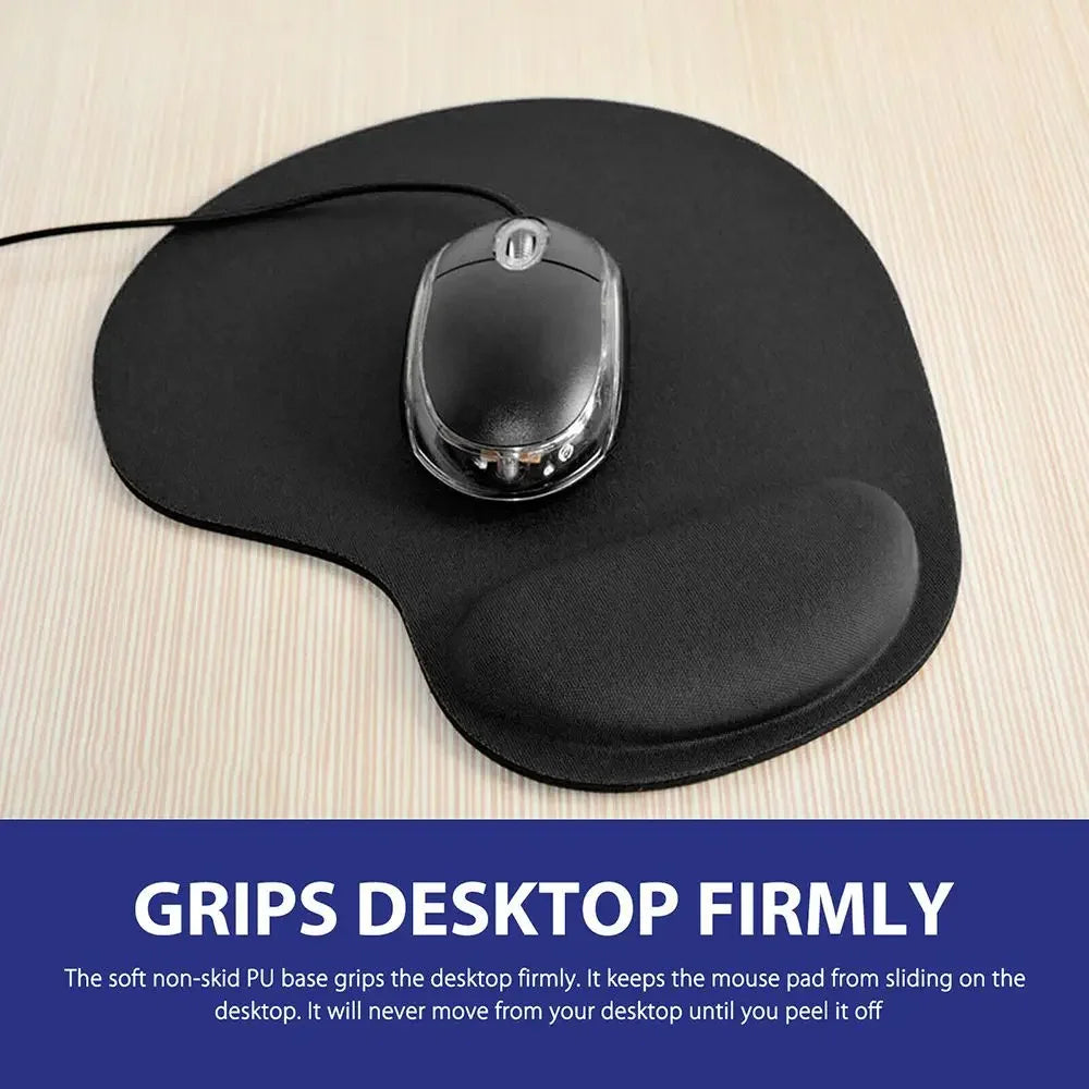 Ergonomic Wrist Rest Mouse Pad with Memory Foam - Non-Slip Gel Support Wrist Pad for Computer PC Laptop