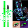 8-color fluorescent color UV eyeliner, waterproof and sweat-proof face paint pen,Halloween matte glowing neon liquid eyeliner