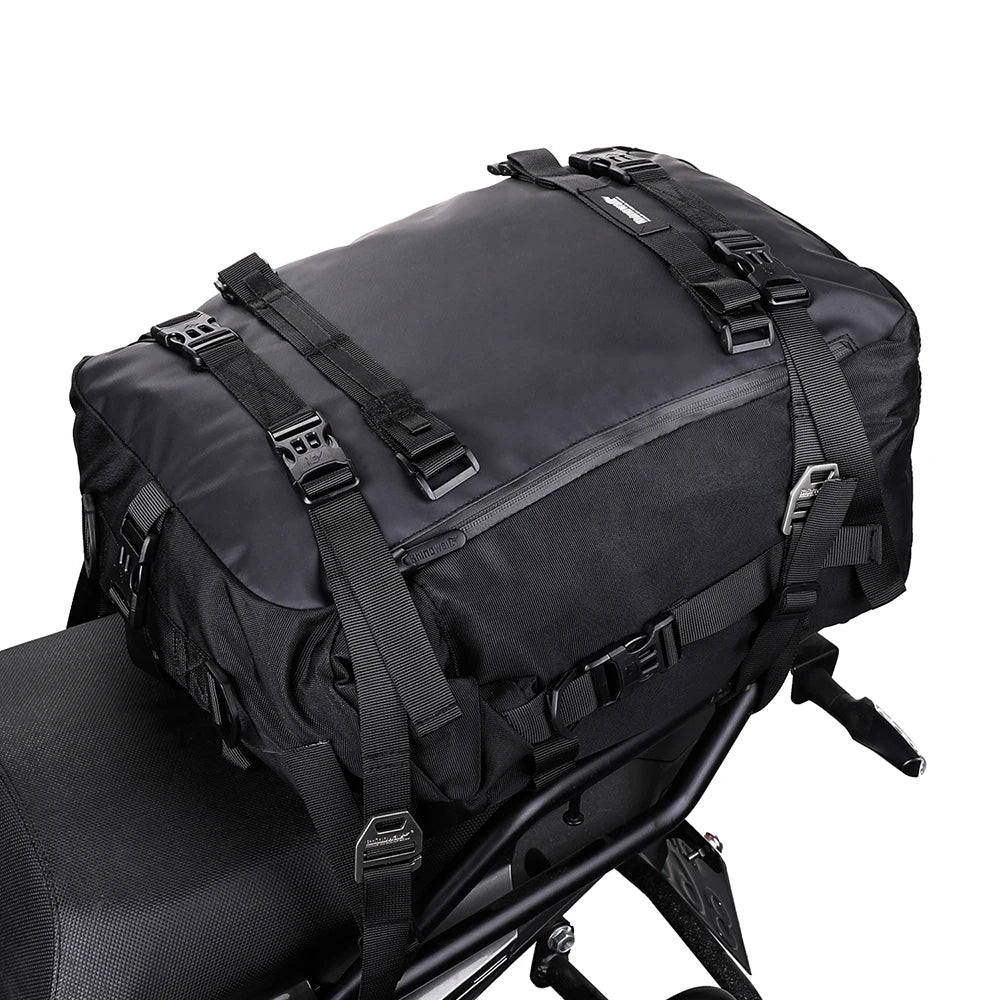 Rhinowalk Motorcycle Rear Seat Bag 10L 20L 30L Waterproof Luggage Pack Motocross Multi-Function Bumper Modification Bale