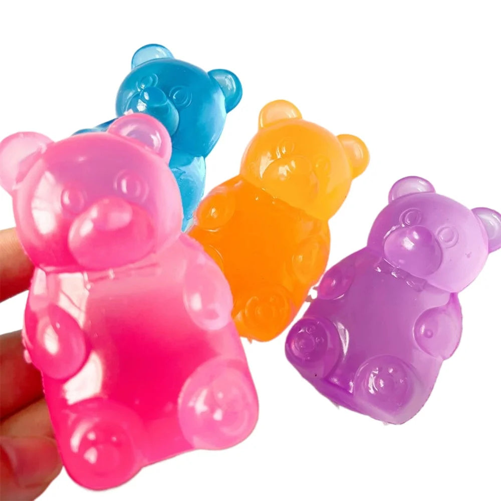 Mini Bear Squishy Toy, Slow-Rising Stress Relief Ball and Sensory Fidget