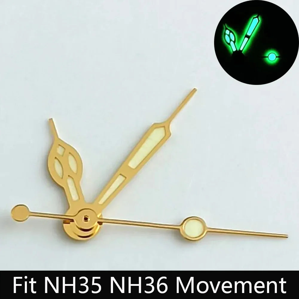 High Quality Watch Pointer Green/Blue-Green Glow Suitable for N H35/NH36 Sports Watch Pointer Watch Accessories