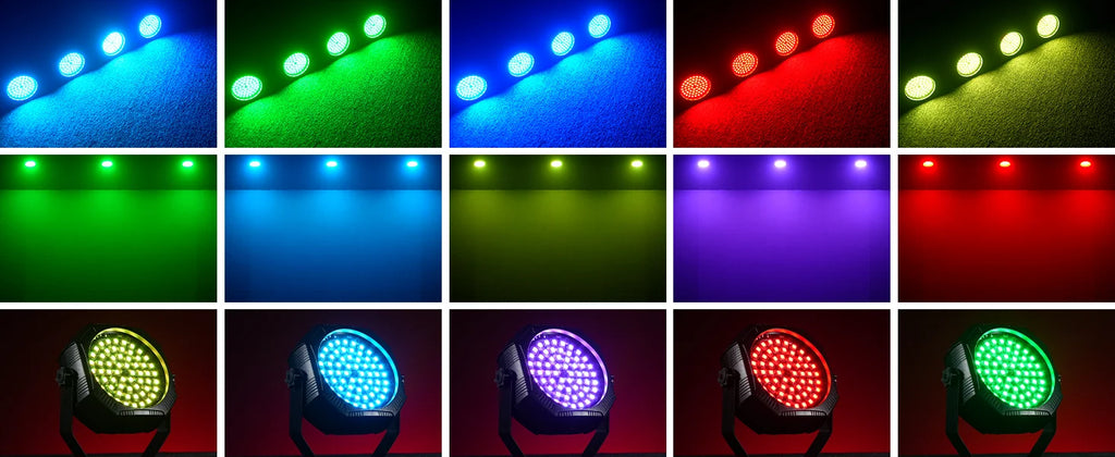 U'King 1/2/4Pcs Mini RGBW 60LED Par Lights Built In Battery Rechargeable Stage Strobe Lights With Remote For Music Bar KTV Party