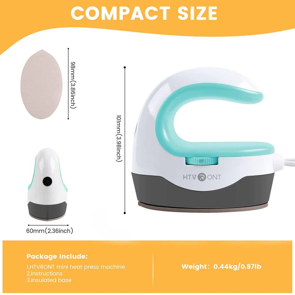 2nd Gen Portable MINI Heat Press Machine DIY Auto Easy Heating Transfer Iron On HTV for Clothes Bags Shoes Hat T-shirts