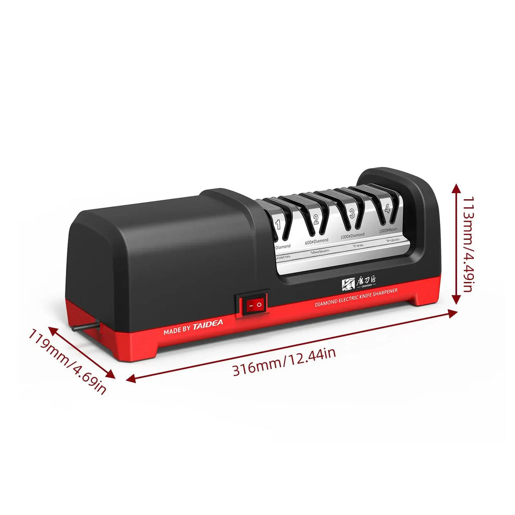 Taidea GRINDER 4 Stage Diamond Electric Knife Sharpener With 2800rpm Rotational Speed And 18W Rated Power FCC CE Certif TG2102