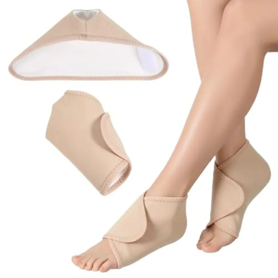1PCS Cotton Pack Wrap Support with Ankle Brace Reusable Packs for Foot Care Elastic Ankle Compression Sleeve Foot Brace for Wom