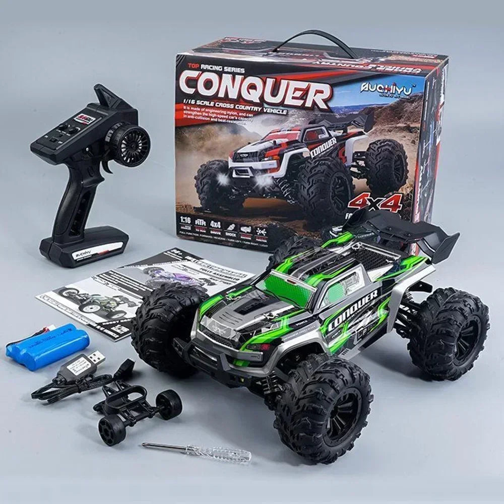 1:16 Scale Large RC Car 50km/h High Speed 4WD Children Toy for Boys Remote Control Car 2.4G Off Road Monster Truck RC Toy