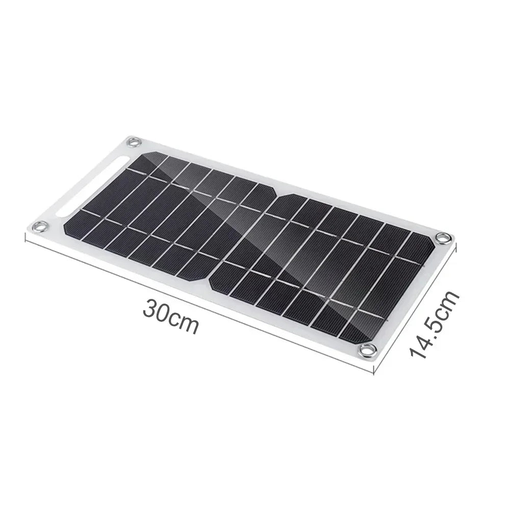 30W Lightweight Flexible Solar Panel Kit, Free Mini Solar Regulator, Complete Hooks & Suction Cups Accessories