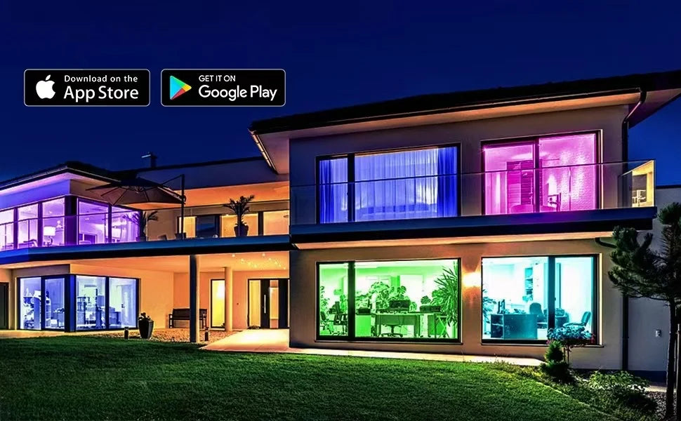 Neon Rope Light, Flexible Led Lights Control with App/Remote, Multiple Modes, Ip65 Outdoor Waterproof, Music Sync Light Strip for Bedroom