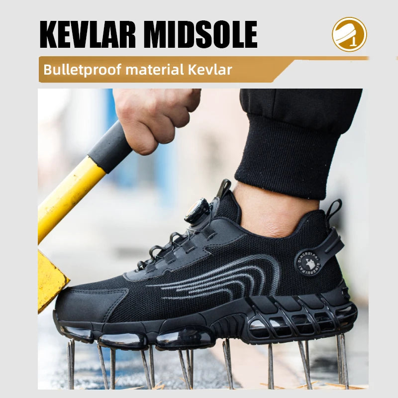 Steel Toe Slip-On Work Shoes, Puncture Resistant