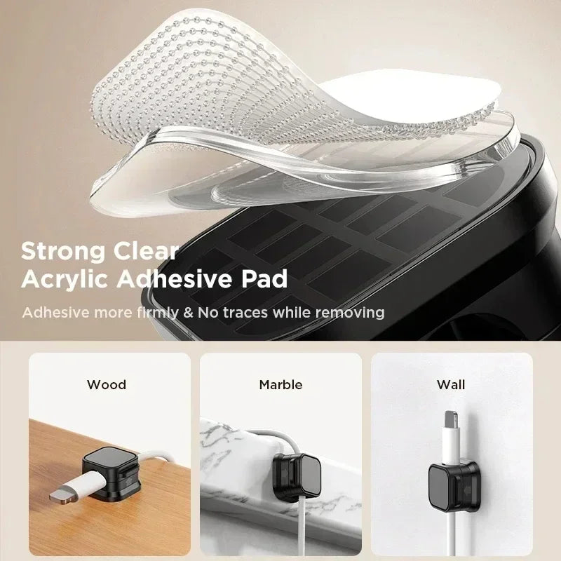 Magnetic Cable Clips, 6 Pack