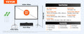 Portable Projector Screen with Stand 100-150 inch, 16:9 4K HD for Home Theater and Office