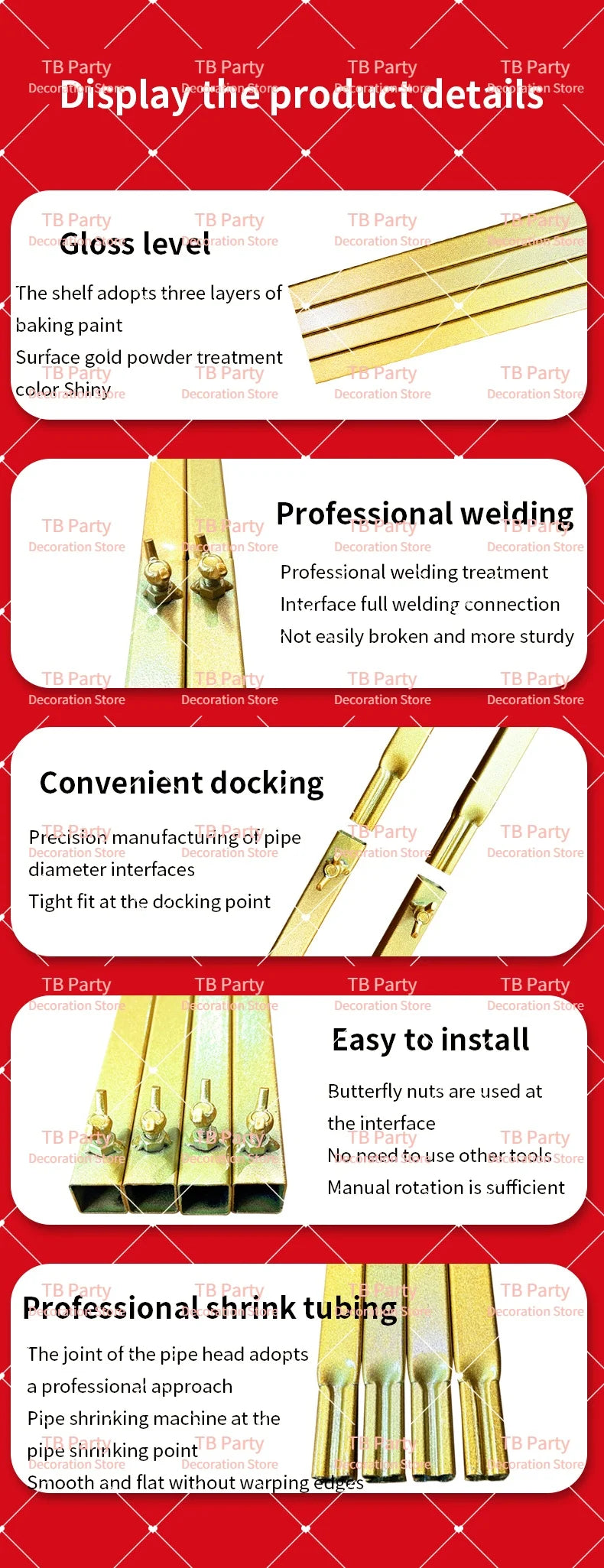 5 Styles Chira Backdrop Stand Large Size Gold Metal Balloon Arch Set Photography Background Wedding Party Decor Flower Support